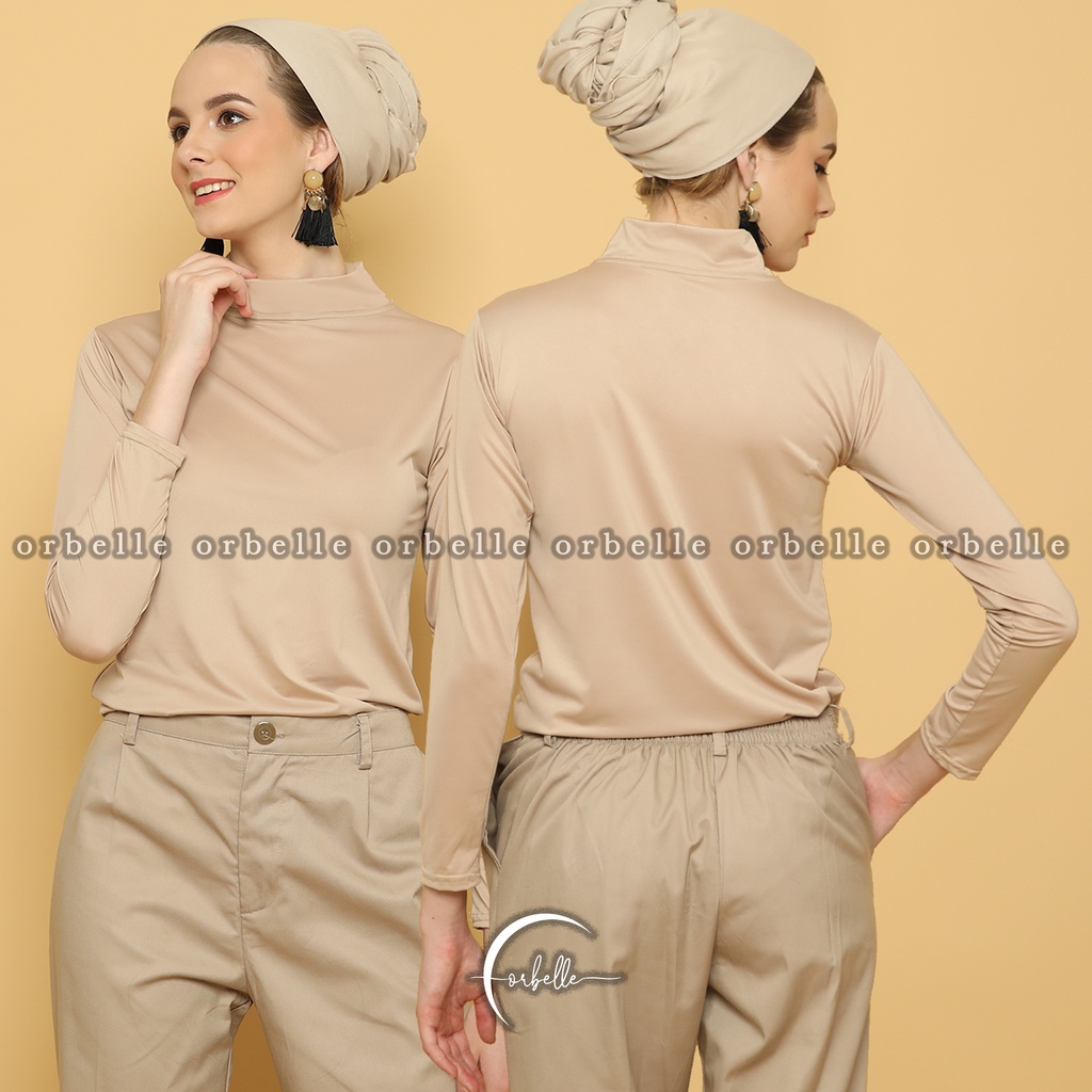MANSET BAJU TURTLE NECK LENGAN PANJANG