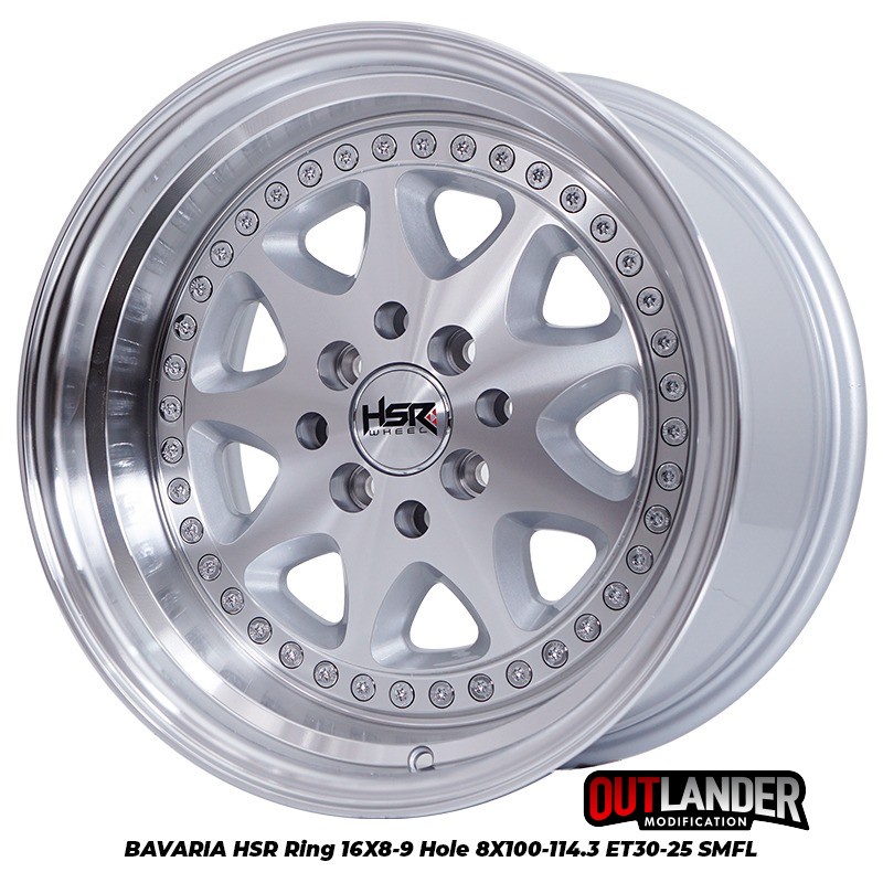 Velg Racing Ring 16 Hsr Type Bavaria Pelek Mobil Yaris Sigra Mobilio Carry Panther