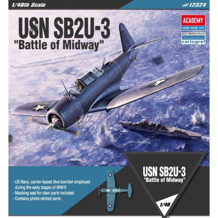 Mokit Academy Pesawat SB2U-3 "Battle of Midway" 1/48 12324