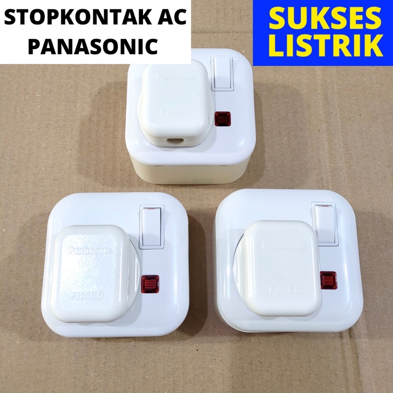 STOP KONTAK AC PANASONIC / COLOKAN AC STOPKONTAK KAKI 3