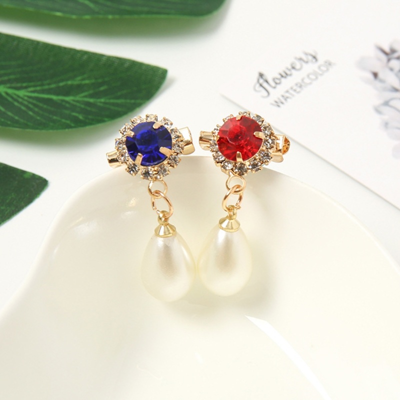 Bros Pin Bentuk Hati Aksen Mutiara Berlian Imitasi Untuk Sweater / Mantel