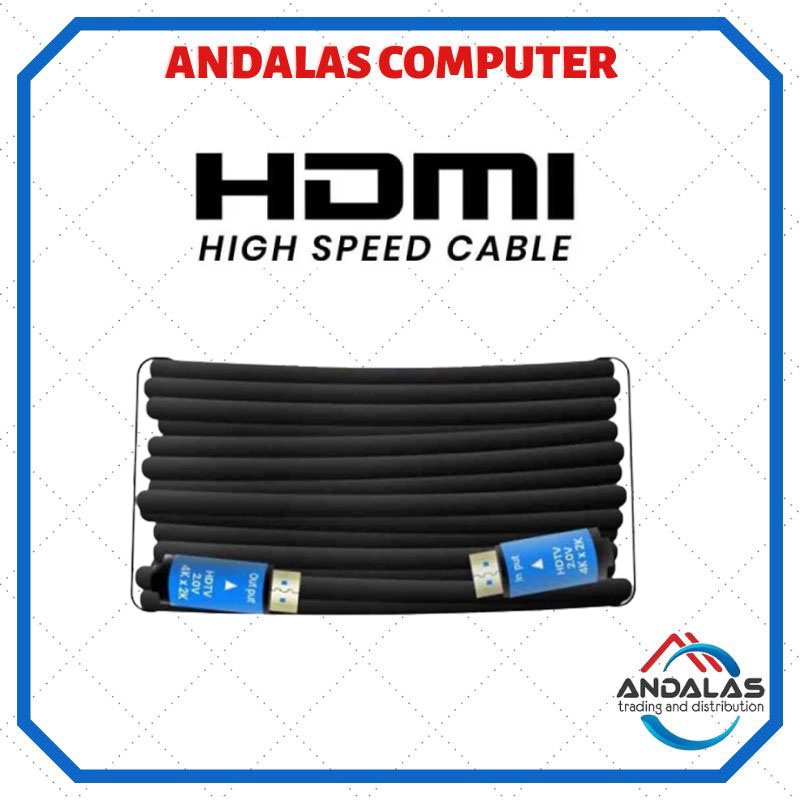KABEL HDMI HDTV 10M 15M 4K VERSI 2.0 V2 HIGH SPEED CABLE