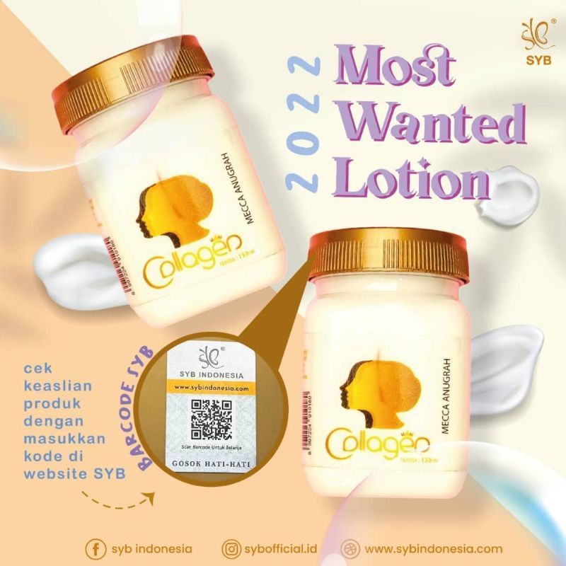 ‼️READY‼️BIBIT COLLAGEN BY MECCA - PEMUTIH BADAN BODY LOTION - MASKER BADAN /BIBIT COLLAGEN SYB