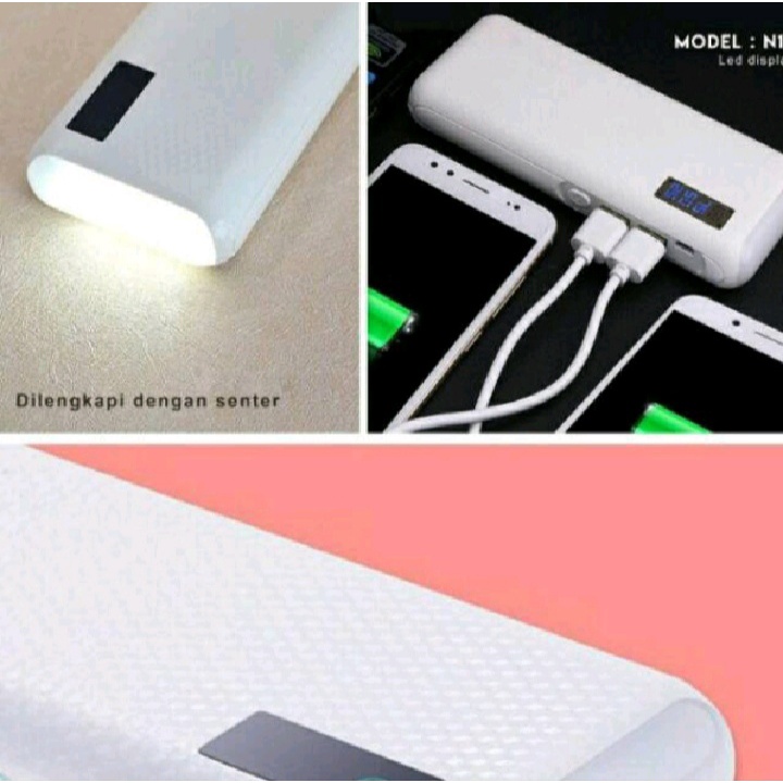 Power Bank OPPO Digital Leather 98000mAh 2 USB LED SENTER Micro USB for all smart phone