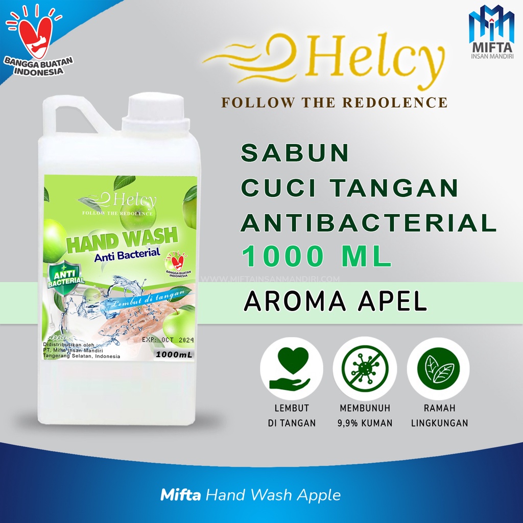 HELCY HAND SOAP EKONOMIS 1 LITER / SABUN CUCI TANGAN 1 LITER / HAND SOAP