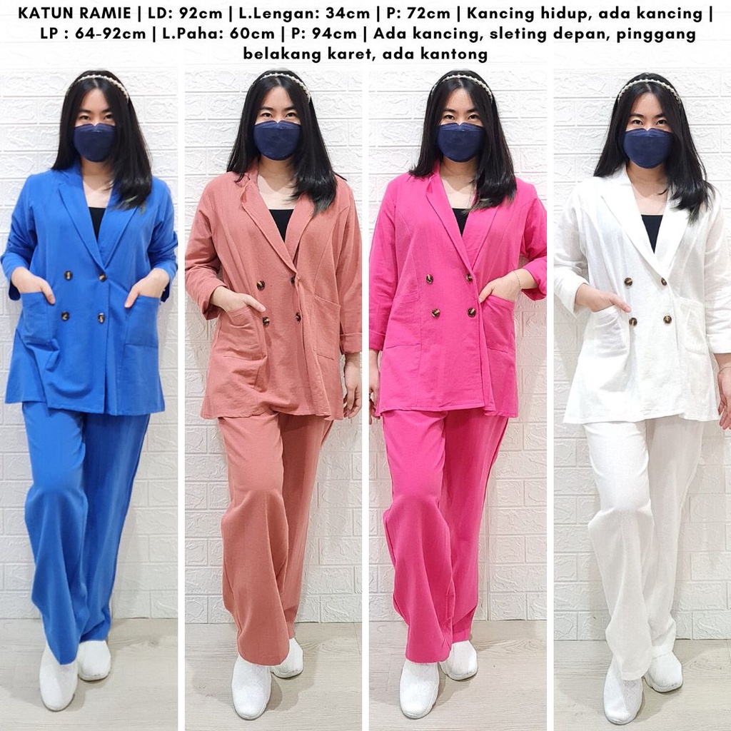 4557 wendies korean button blazer one set pocket