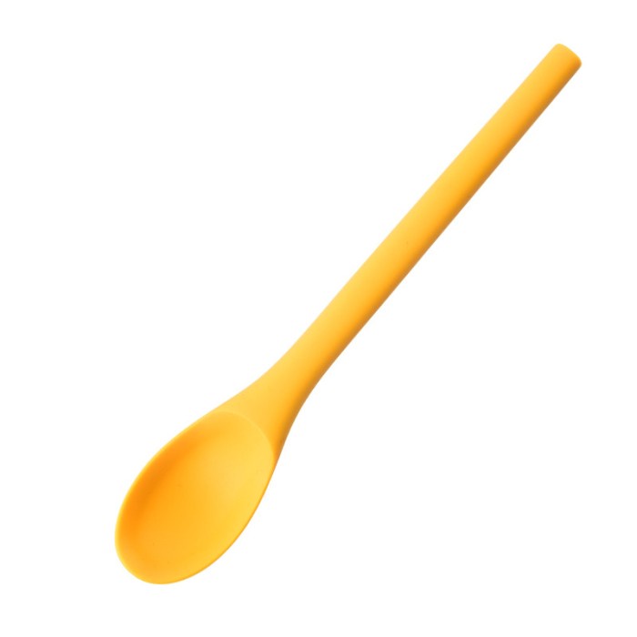 silicone slim spoon spatula 20cm / spoonela sendok makan silikon/ sendok makan anak