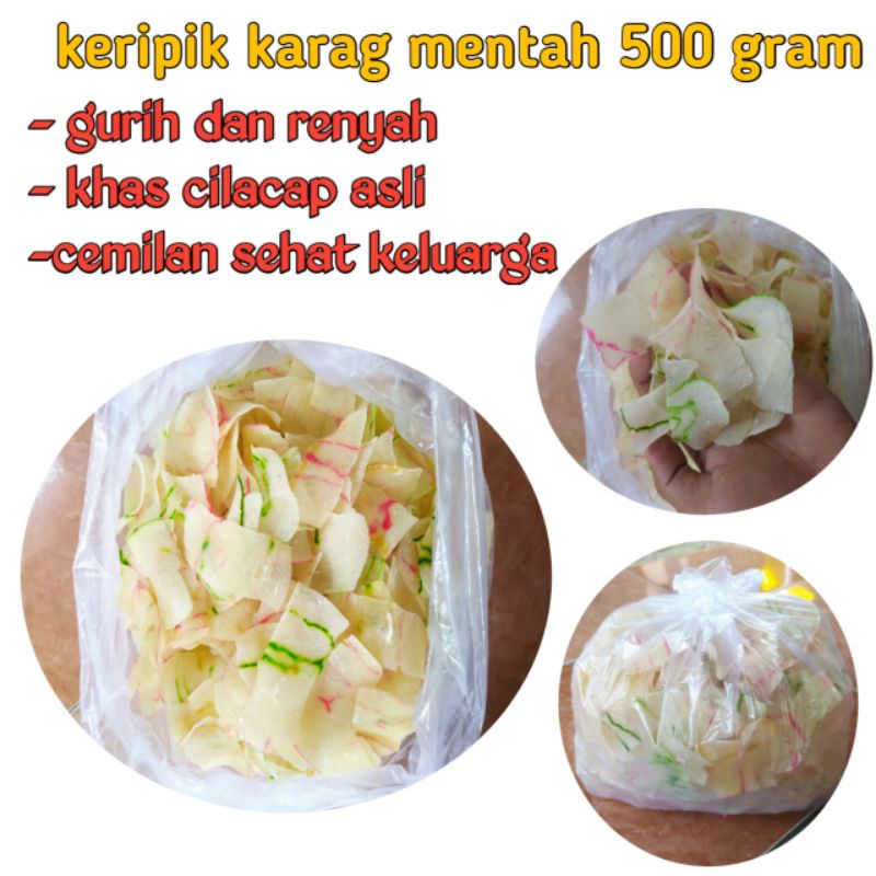 

keripik singkong karag mentah khas cilacap 500 gram