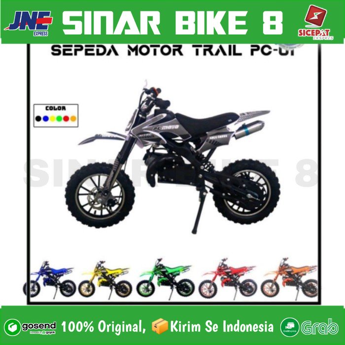 Motor Bensin Mini Anak Trail PC MOTO PC 01 2 Tak 50 CC