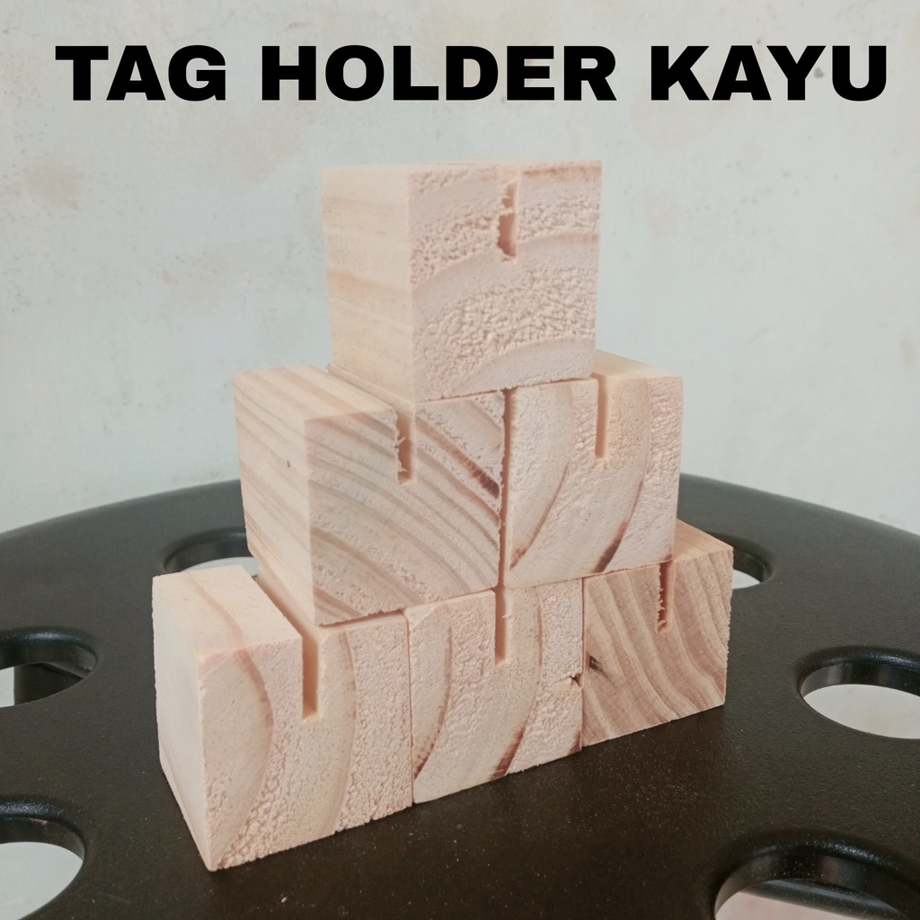 

Price Tag Holder Dudukan Stand Kayu Akrilik Acrylic Kalender 5x3x3cm Costum Sudah Serut dan Amplas