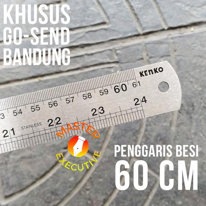

Kenko 60 cm Penggaris Besi / Stainless Steel / Titanium / Anti Karat