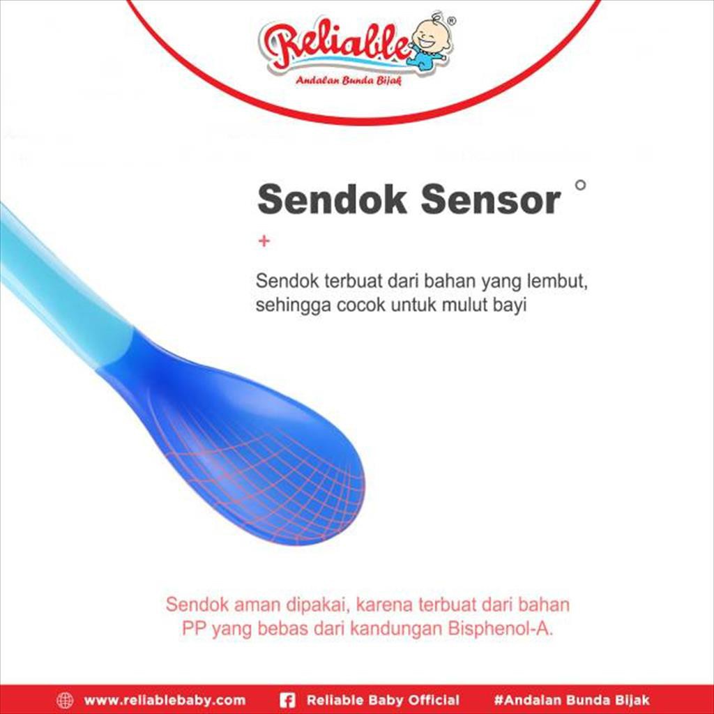 Sendok makan bayi silicone Reliable BPA FREE