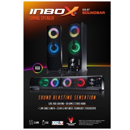 Soundbar Gaming Speaker / Inbox Gaming Speaker Soundbar GS - 07