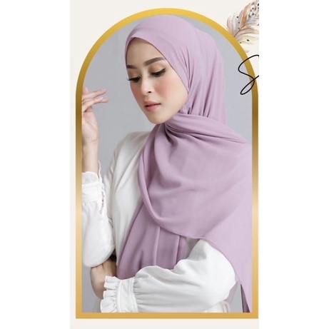 PASHMINA KUDUNG HIJAB JILBAB CERUTY PREMIUM POLOS TALI DEPAN IMPORT WANITA MURAH