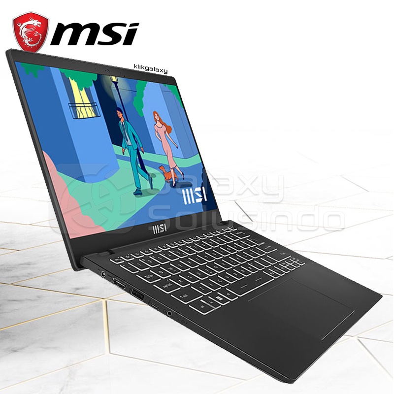 MSi MODERN 14 C11M 003ID Core I7 1195G7 512GB SSD 8GB RAM INTEL UHD GRAPHIC - Classic Black Notebook