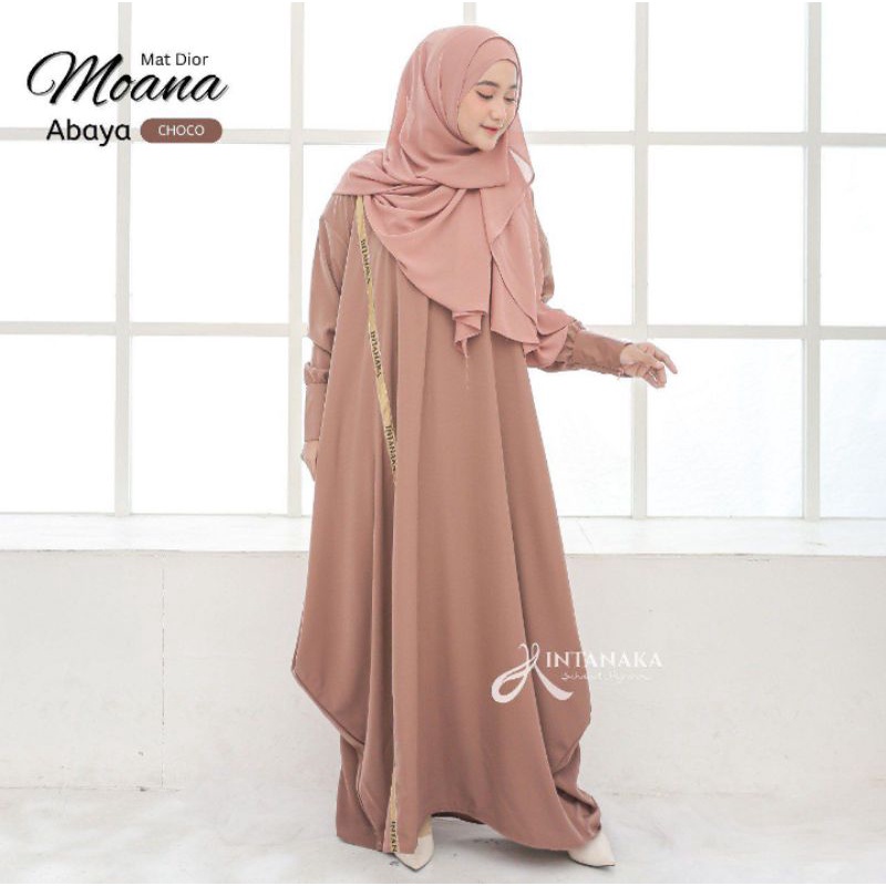 Termurah Abaya Moana Set Syar'i dan Khimar (Free Cadar)