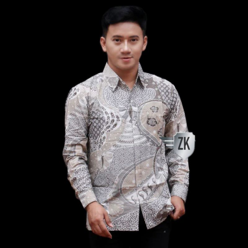 Kemeja batik pria lengan panjang reguler terlaris | Batik pria lengan panjang premium