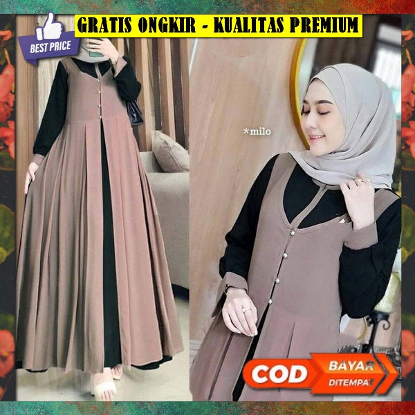 Gamis Termurah Terbaru Terlaris - Gamis Jumbo Xxxl Xl Wanita Terbaru 2023 Baju Lebaran ( L - Xl - Xx