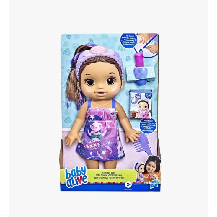 baby alive glam spa baby doll mermaid