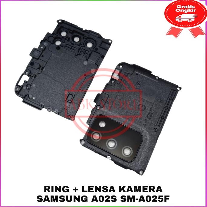 Lensa Kamera Belakang + Tutup Mesin Samsung Galaxy A02s A025F Original