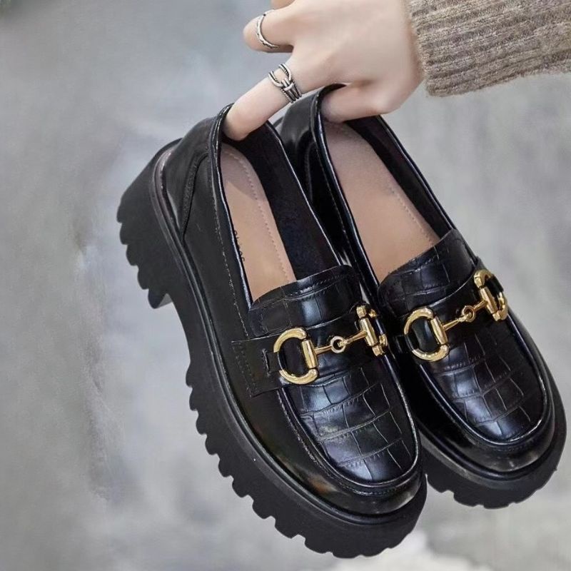 Sepatu Docmart Wanita Hitam Fashion Flatshoes Oxford Black Sekolah Remaja Perempuan Terbaru premium quality PC 896 Best seller Bisa Cod