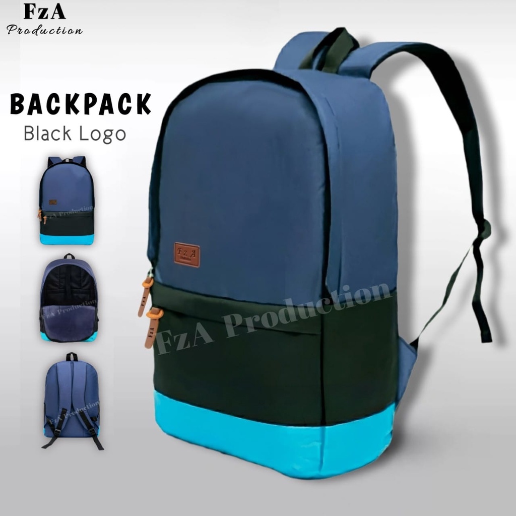 Tas Ransel Distro Kasual Pria Wanita Tas Ransel Laptop Tas Punggung Backpack Original FzA Free Dompet Sakko HP