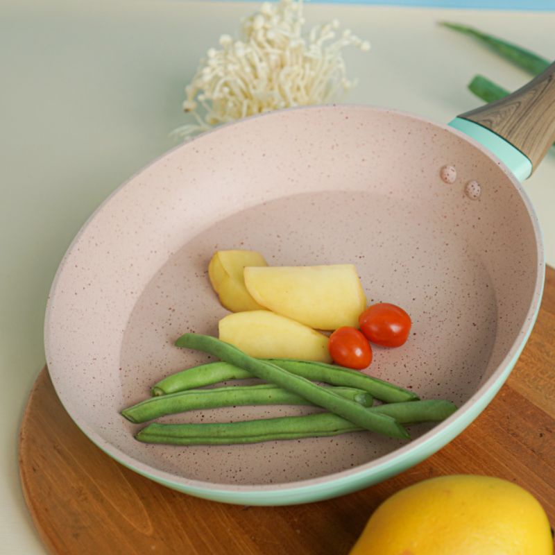 PANCI TEFLON MARBLE 22 CM CYPRUZ WAJAN PENGGORENGAN ANTI LENGKET