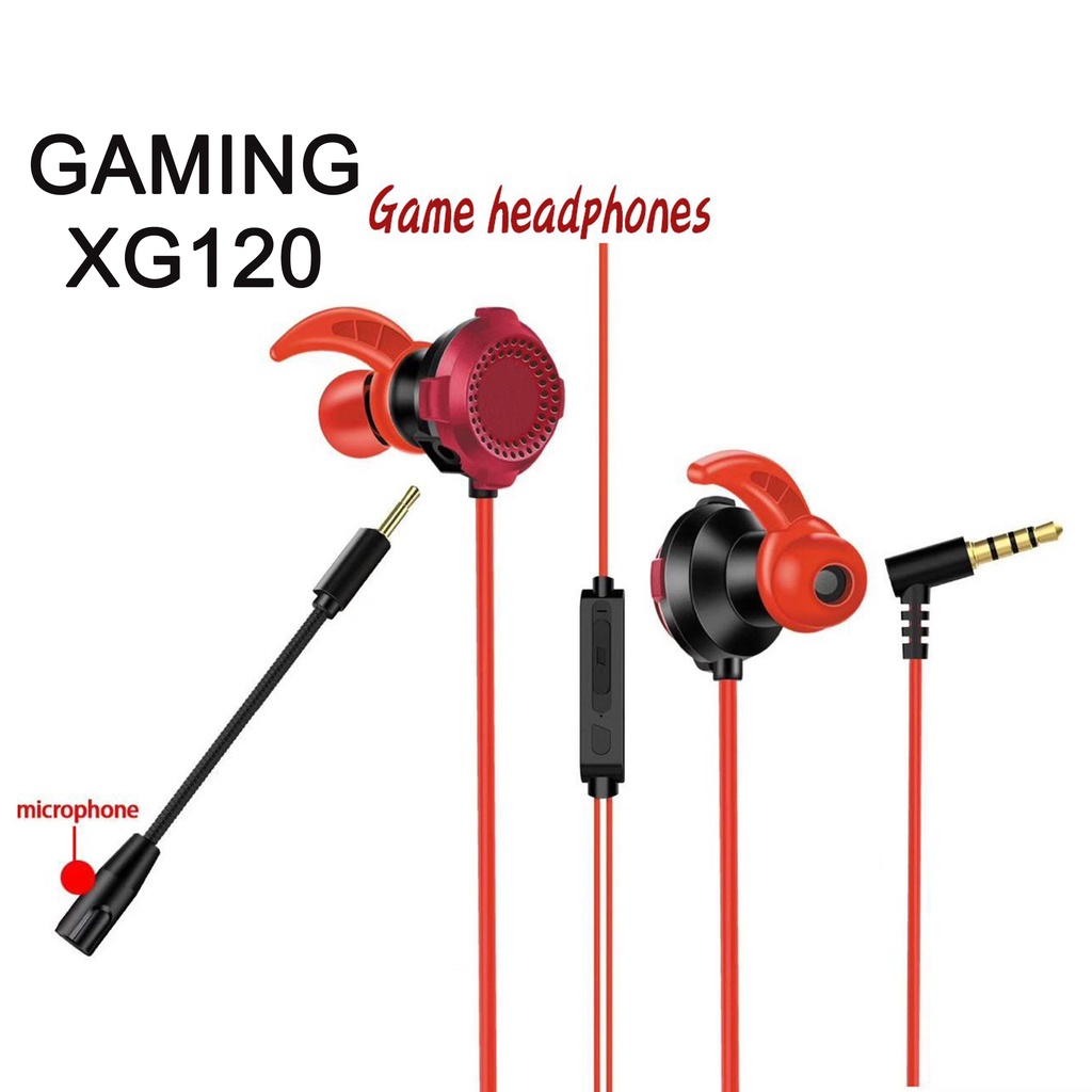 Headset Gaming Wired Bass Noise Cancelling dengan Mic Earphone Hifi Handsfree - Earphone gaming