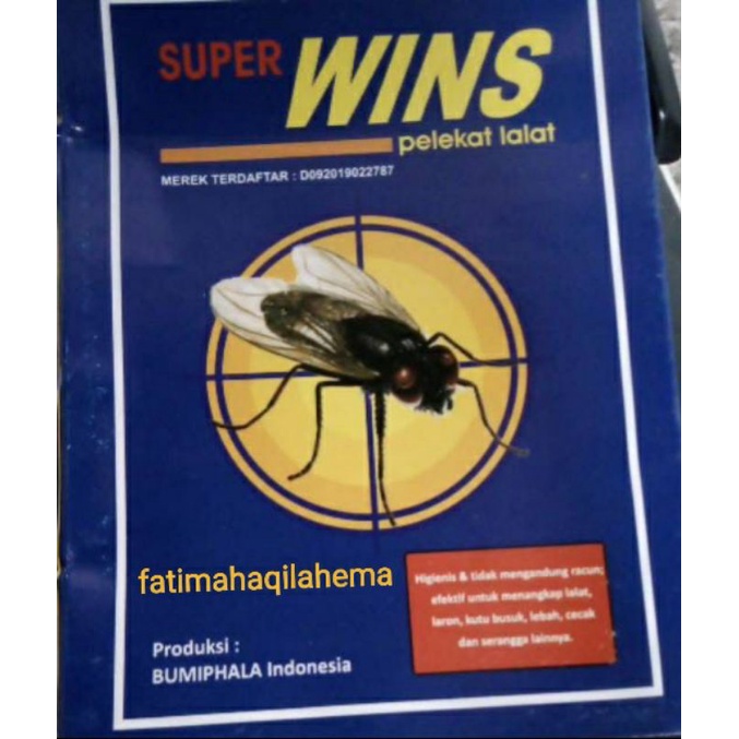 LEM LALAT SUPER WINS, 1 Pembelian  (isi 10 lembar) super lengket MURAH dan ORIGINAL
