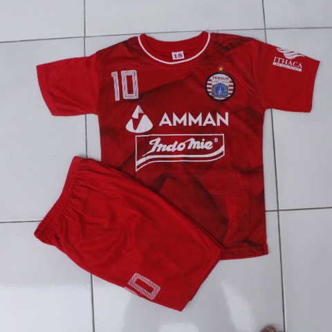 Setelan Jersey baju bola Persija gratis sablon nama