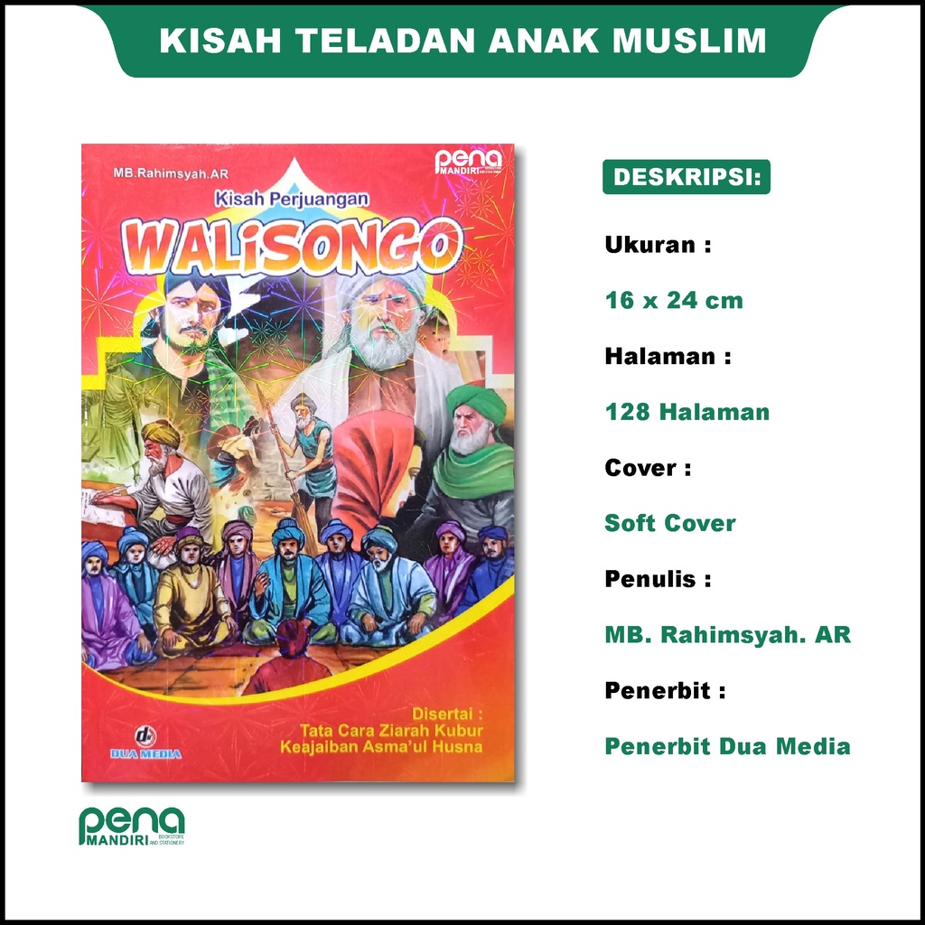 Buku Kisah Perjuangan Walisongo Penyebar Agama Islam / Cerita Sejarah Walisongo