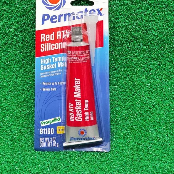 

LEM PAKING PERMATEX MERAH RED RTV LEM HI HIGH TEMP GASKET MAKER 85GR