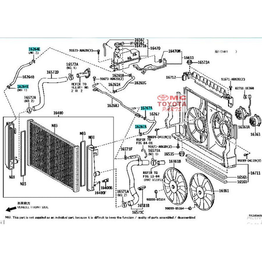 Kleman Klip Selang Alpard Coaster Dyna 90467-18008