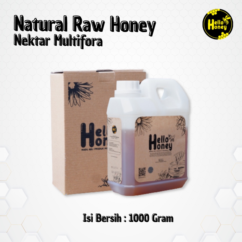 Madu Asli Murni - Raw Honey 1kg (Manis) Hello honey