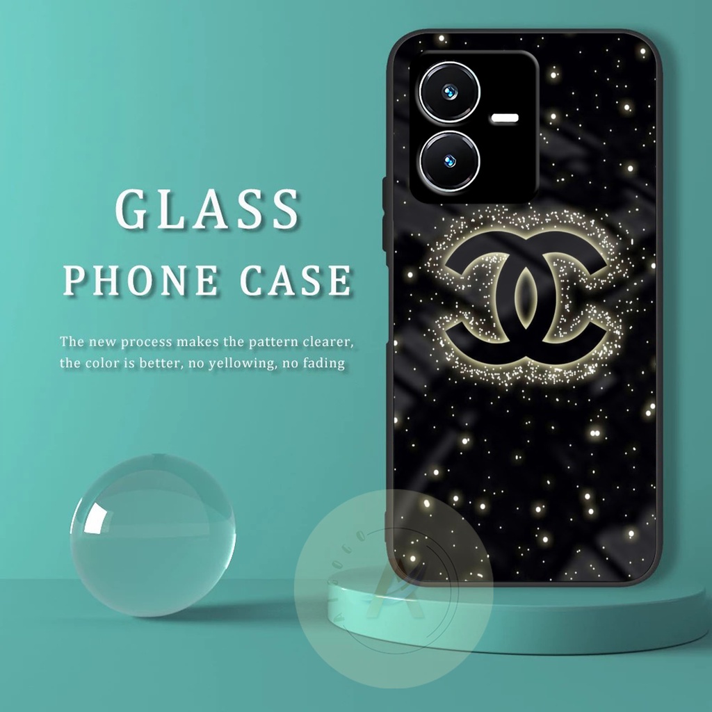 Softcase Glass VIVO Y22 2022 - GK34 - Case HP VIVO Y22 2022 - Case VIVO Y22 2022 - Kesing HP VIVO Y2
