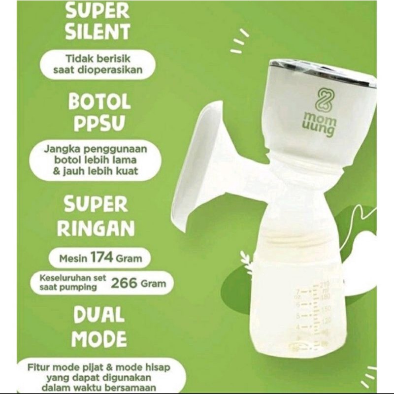 Mom Uung Pompa Asi Portable Electric Breastpump