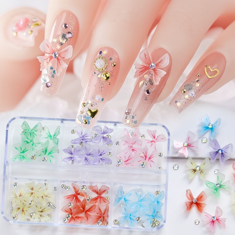 Zzz Ornamen Pita 3D Bahan Resin Akrilik Untuk Dekorasi Nail Art / Manicure DIY