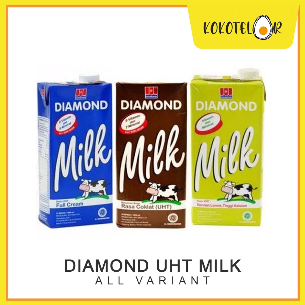Jual DIAMOND UHT FULL CREAM UHT MILK CHOCOLATE UHT MILK LOW FAT 1000ML