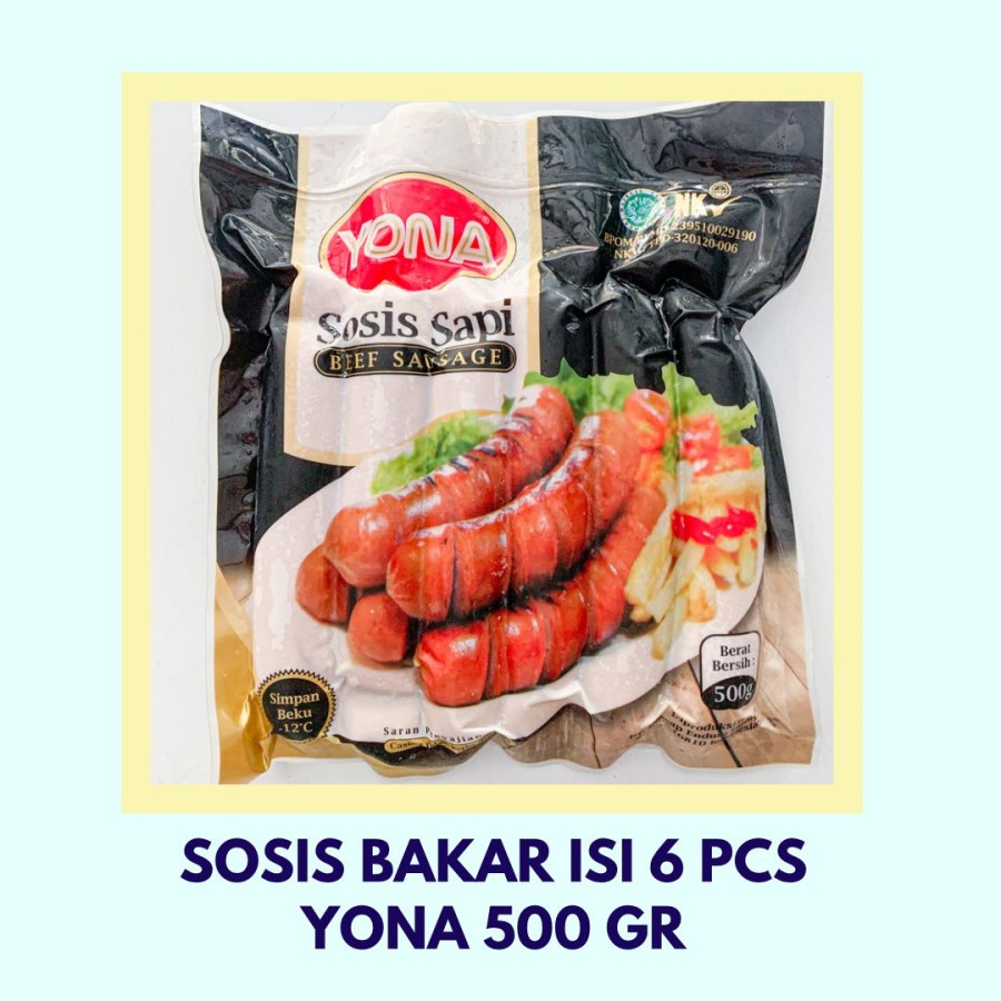 YONA Sosis Bakar Isi 6pcs 500gr