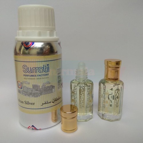 Parfum SULTAN SILVER 100gr | Parfum Surrati | Bibit Minyak Wangi 100% NON ALKOHOL