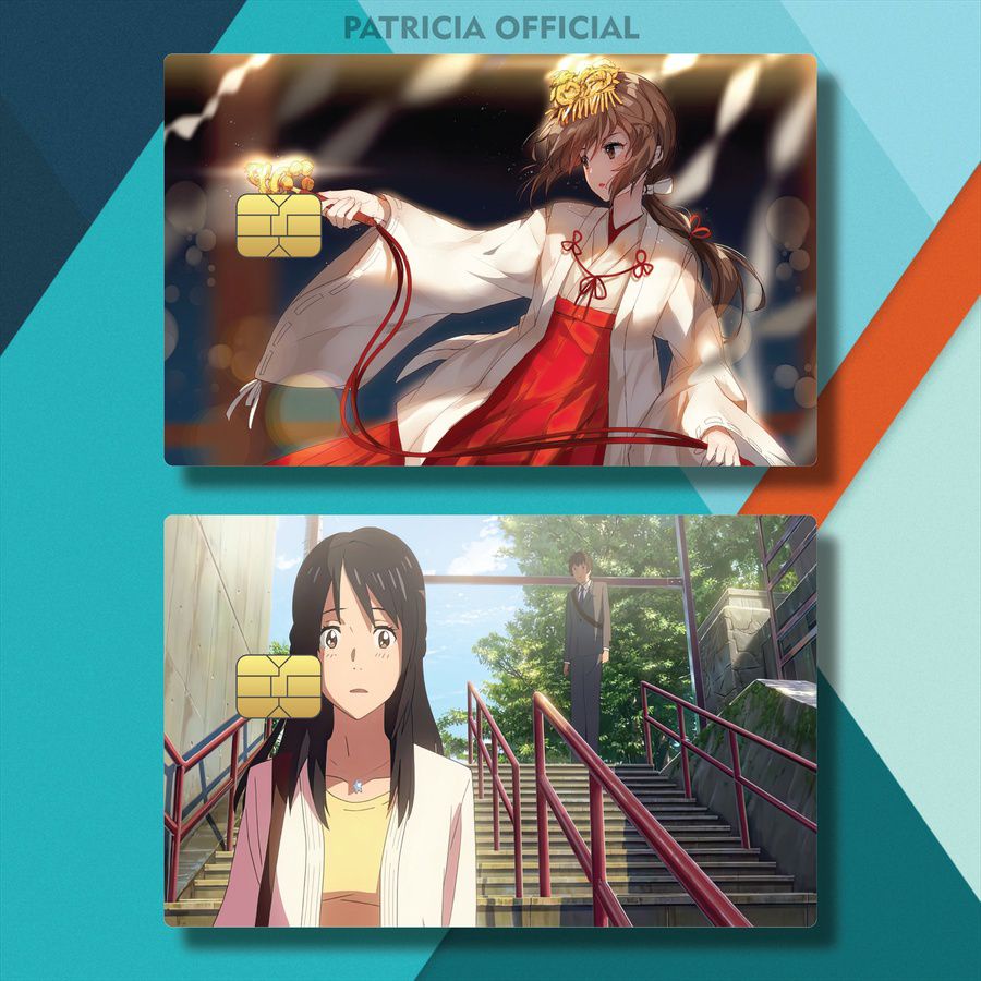 21-40 GARSKIN CARD ANIME MITSUHA MIYAMIZU YOUR NAME WRF7I/YG9YU/ COVER FLAZZ ANIME YOUR NAME / SKIN 