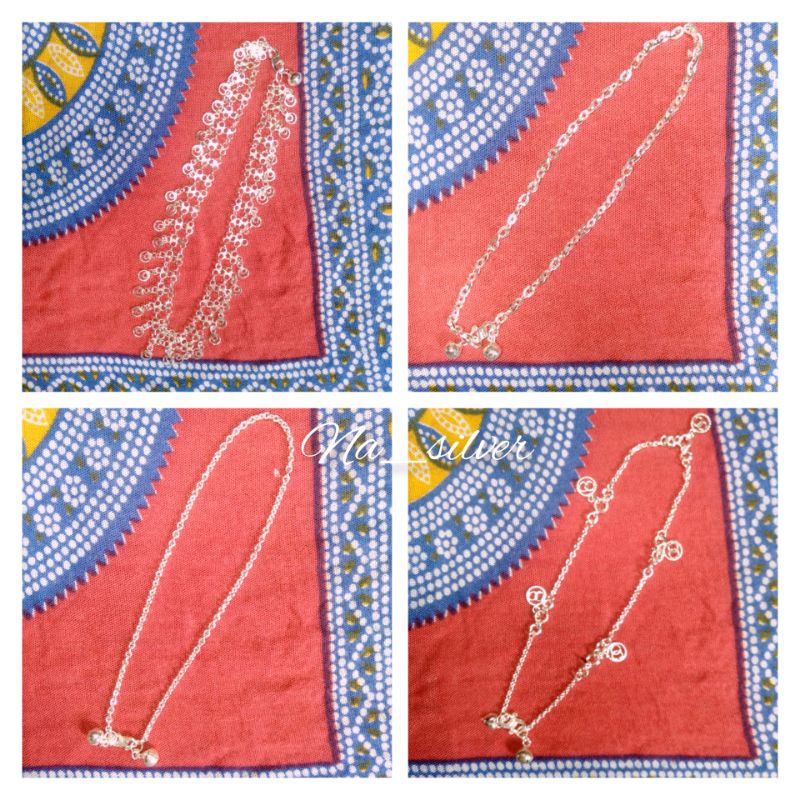 GELANG KAKI DEWASA (PERAK MURNI)