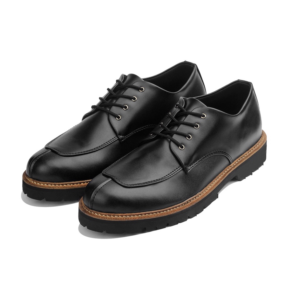 BIMASENA BLACK |ManNeedMe x GIANT FLAMES| Sepatu Pantofel Pria Oxford Formal / Kantor ORIGINAL