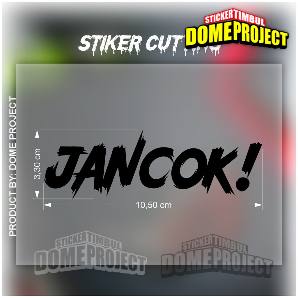 Stiker Jancok Stiker Cutting Motor