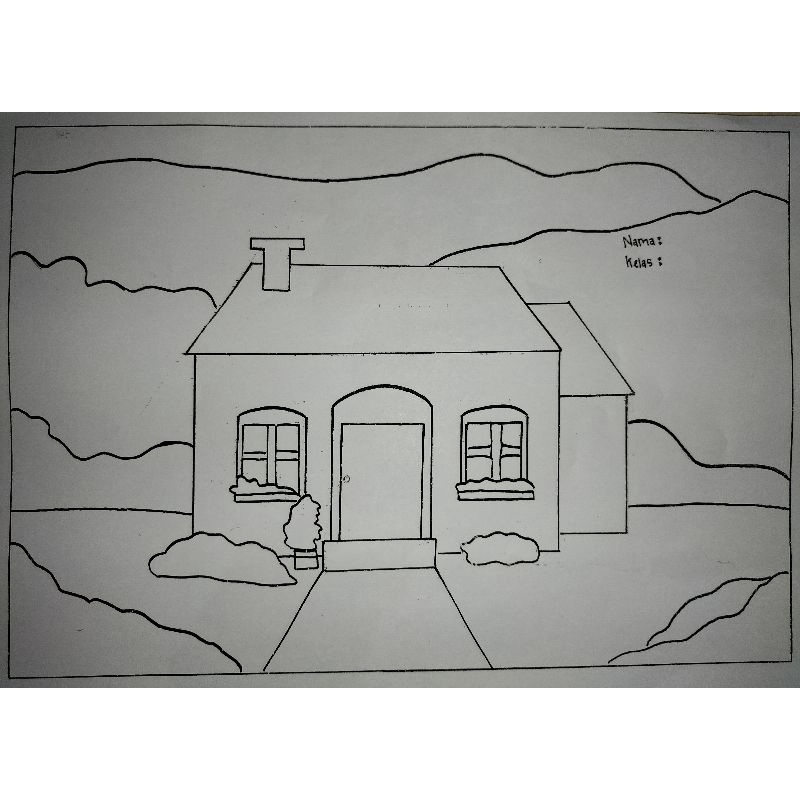 

kertas sketsa mewarnai anak