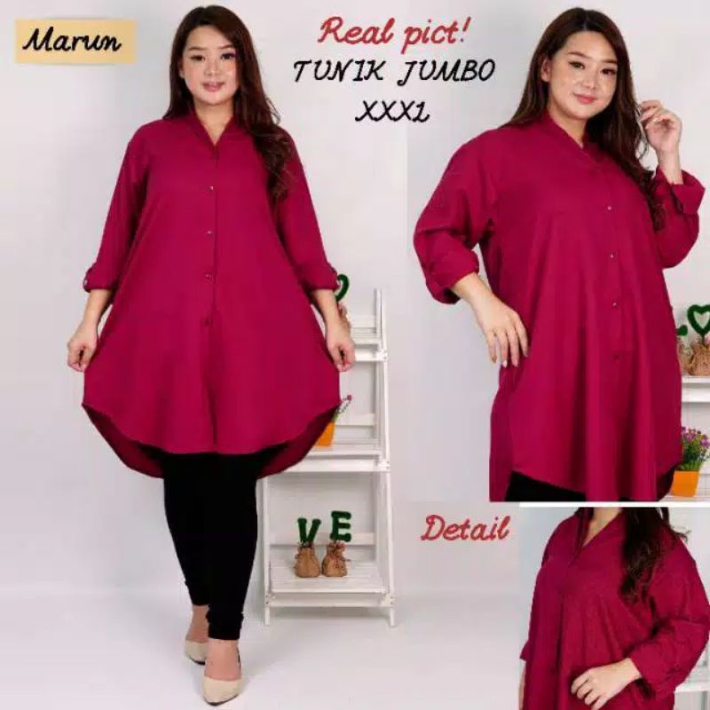 TUNIC JUMBO WANITA LD 120 CM BAHAN WOLFIS