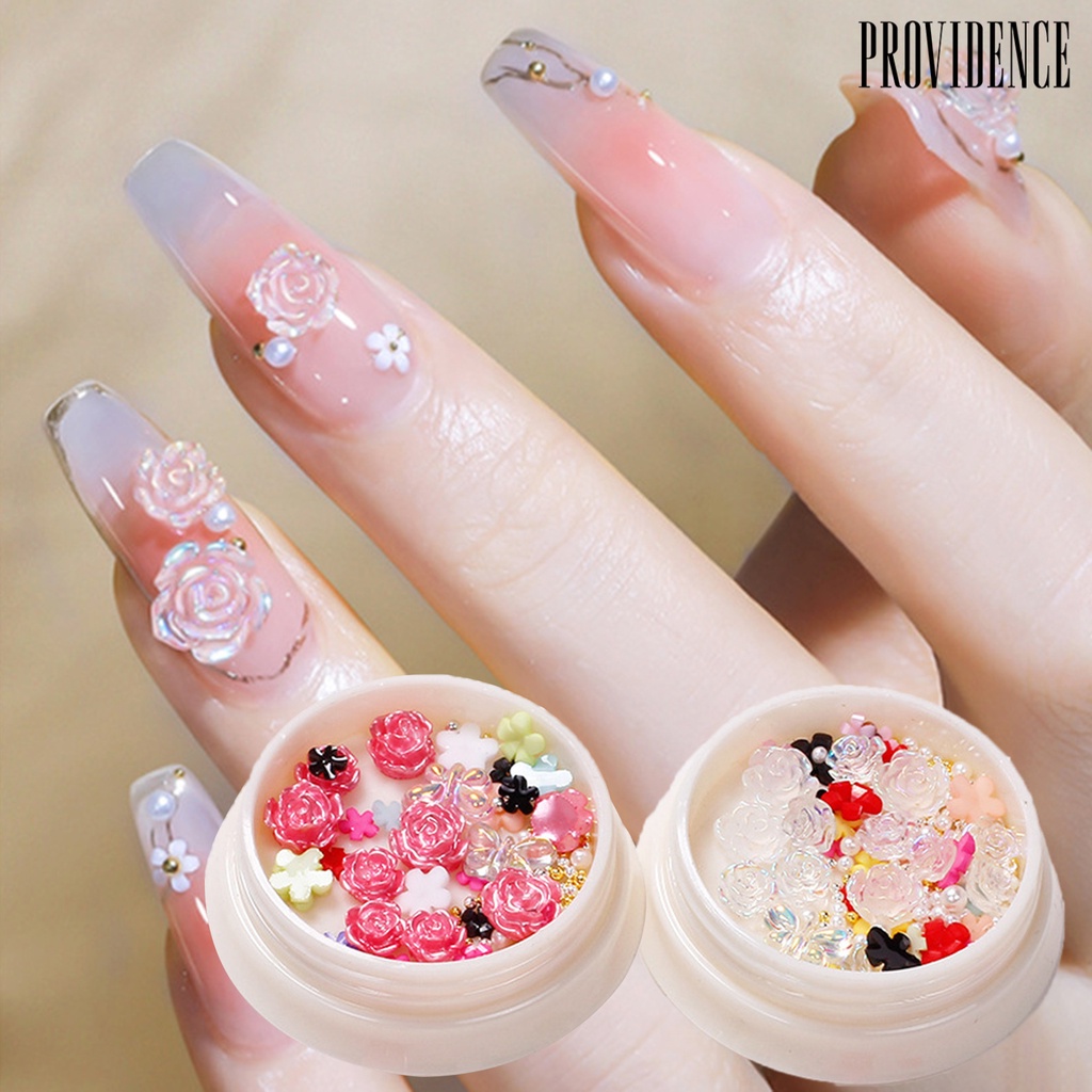 Hiasan Kuku 3D Bentuk Bunga camellia butterfly Untuk nail Art