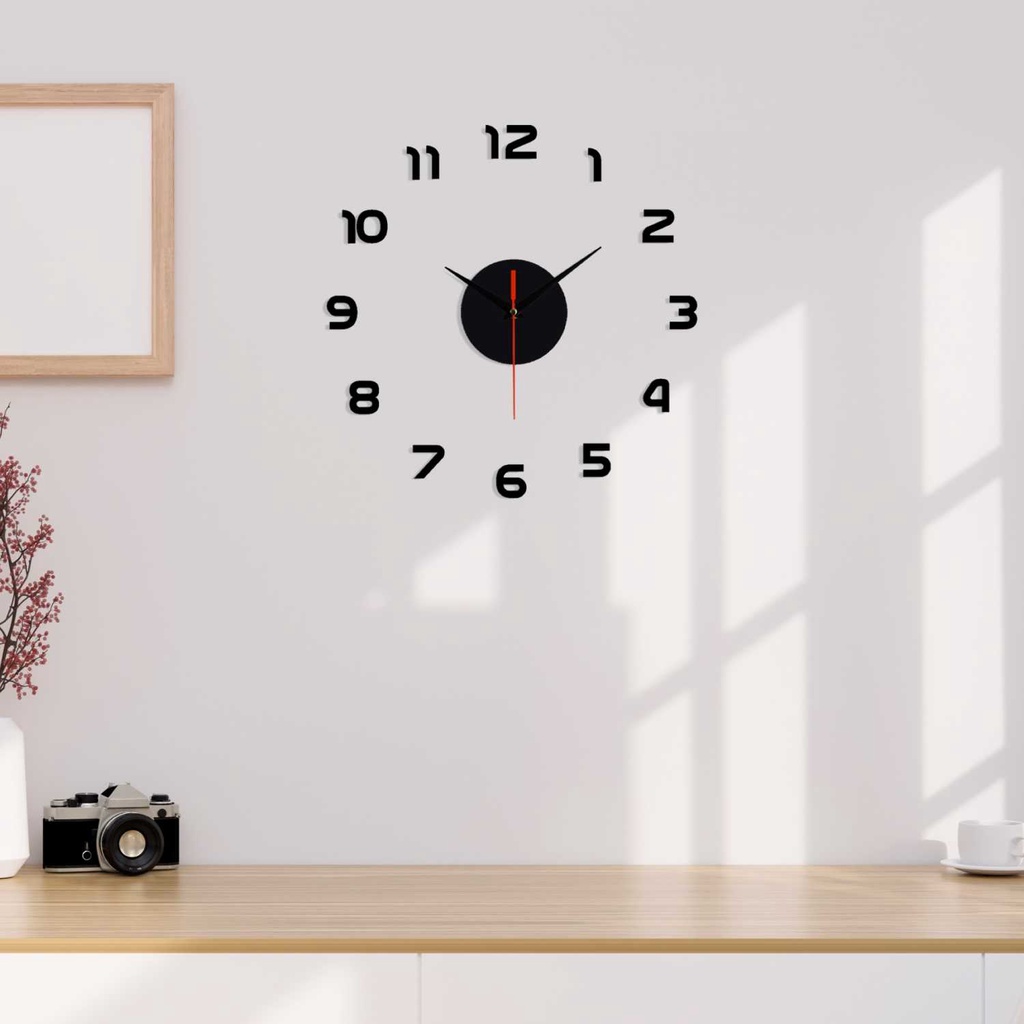 EMOYO Jam Dinding DIY Wall Clock Model Simple 30 CM - DIY-201