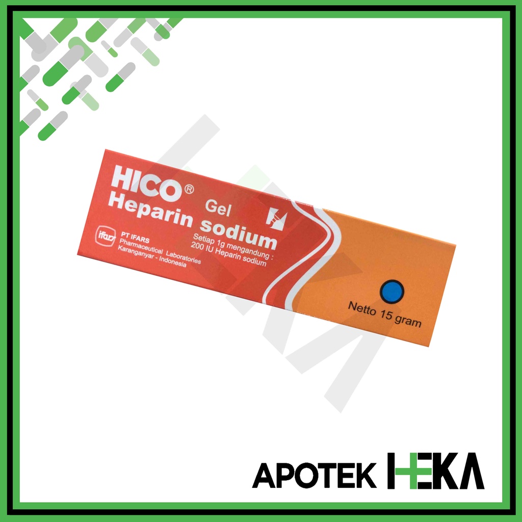 Hico Gel 15 g - Salep Memar Heparin Lebam (SEMARANG)