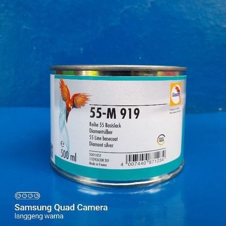 Glasurit 55-M 919 Diamond Silver / Xirallic White Putih